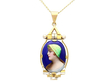 Hot Enamel Pendant in Gold for Sale