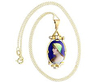 Hot Enamel Pendant in Gold for Sale