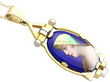Hot Enamel Pendant in Gold for Sale