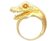Vintage Gold Crocodile Ring for Sale