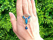 Art Nouveau Enamel Pendant in Gold