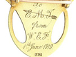 Art Nouveau Enamel Pendant in Gold