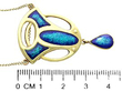 Art Nouveau Enamel Pendant in Gold