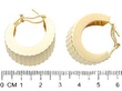 18k Yellow Gold Hoop Earrings Size