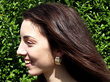 18k Yellow Gold Hoop Earrings Wearing