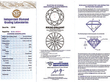 Round Solitaire with Baguettes in White Gold Certificate