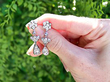 Victorian Diamond Drop Earrings in White Gold Outside