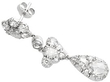 Victorian Diamond Drop Earrings in White Gold