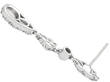 Victorian Diamond Drop Earrings in White Gold
