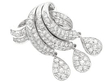 Platinum Diamond Drop Earrings for Sale