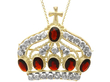 Vintage Crown Brooch in Gold