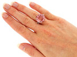 Pink Tourmaline Engagement Ring Wearing 