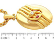 Antique Gold Snake Locket for Sale