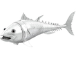 Large Vintage Silver Fish Sugar Box