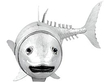 Fish Sugar Box in silver