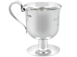 Planished Silver Christening Mug