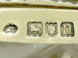 Antique Glass Pot Pourri Basket Hallmarks