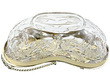 Antique Glass Pot Pourri Basket Underside