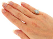Victorian Opal and Diamond Ring Wearing 