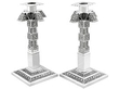 Antique Asian Silver Candlesticks