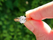 Diamond Solitaire Ring Unisex in Gold