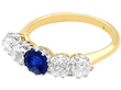 1930s Sapphire and Diamond Ring in Gold