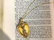 Gold Locket with Enamel 