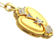 Antique Victorian Gold Locket with Enamel 