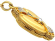 Antique Victorian Gold Locket with Enamel 