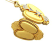 Antique Victorian Gold Locket with Enamel 