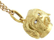 Diamond Dog Pendant in Gold for Sale