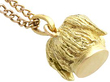 Diamond Dog Pendant in Gold for Sale