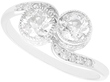 Edwardian Diamond Twist Ring for Sale