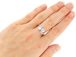 Edwardian Diamond Twist Ring Wearing