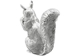 Sterling Silver Squirrel Ornament