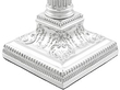 Silver Piano Candle Holders Base