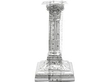 Silver Piano Candle Holders Size