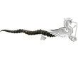 Antelope Horn Table Lighter Dragon