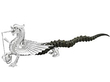 Antelope Horn Table Lighter Dragon