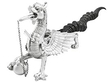 Antelope Horn Table Lighter Dragon