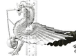 Antelope Horn Table Lighter Dragon