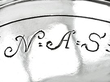 Antique Silver Drinking Cup Engraving 