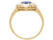 Sapphire and Diamond Marquise Ring 1900s