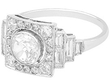 Art Deco Style Diamond Ring in Platinum