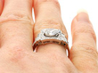 Art Deco Style Diamond Ring in Platinum