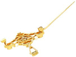 Pearl and Sapphire Brooch in Yellow Gold
