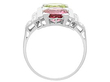 Pink Tourmaline Platinum Ring