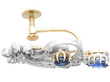Floral Sapphire Earrings with Diamonds for Sale