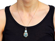 Gold Zircon Pendant Wearing