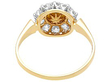 Edwardian Pearl Cluster Ring with Diamonds